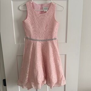 Emily Rose Pink Lace Formal Dress for Kids
